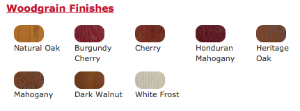 entry door woodgrain finishes